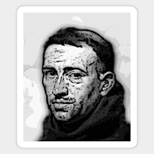 William of Ockham Black and White Portrait | William of Ockham Artwork  12 Magnet